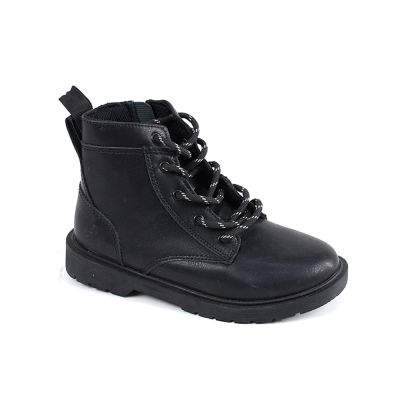 BOOTS ZIPPY ENFANT CUIR NOIR